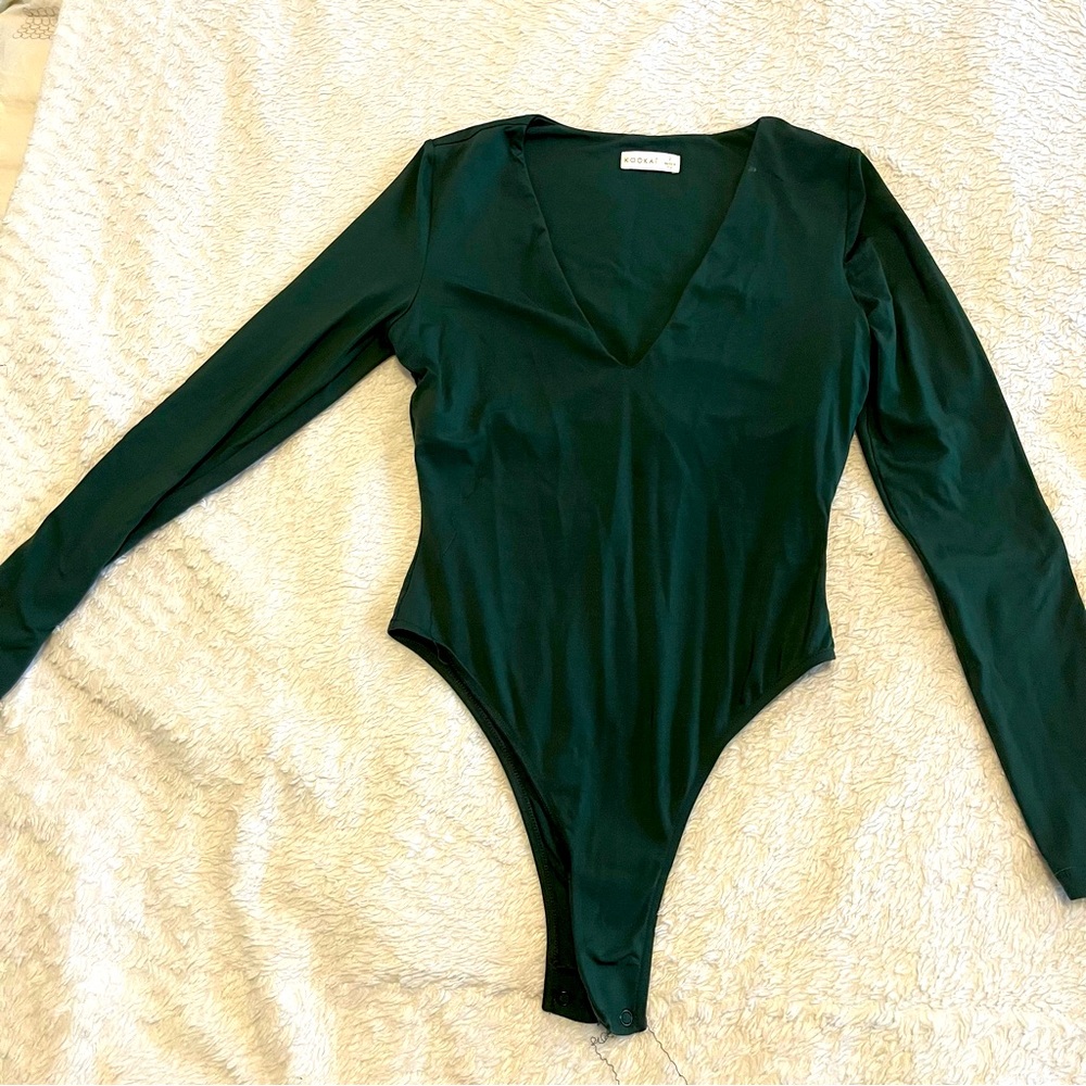 Kookai green body suit